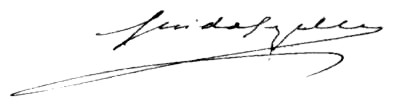 Handtekening Guido Gezelle